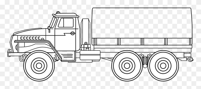1281x515 Descargar Png Ejército Automotor Coche Carga Dibujar Imagen Dibujar Un Camión Militar, Van, Vehículo, Transporte Hd Png