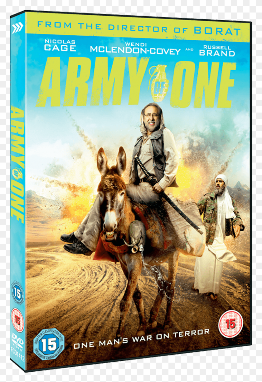 806x1201 Army Of One Dvd Army Of One 2016 Movie Poster, Poster, Advertisement, Person HD PNG Download