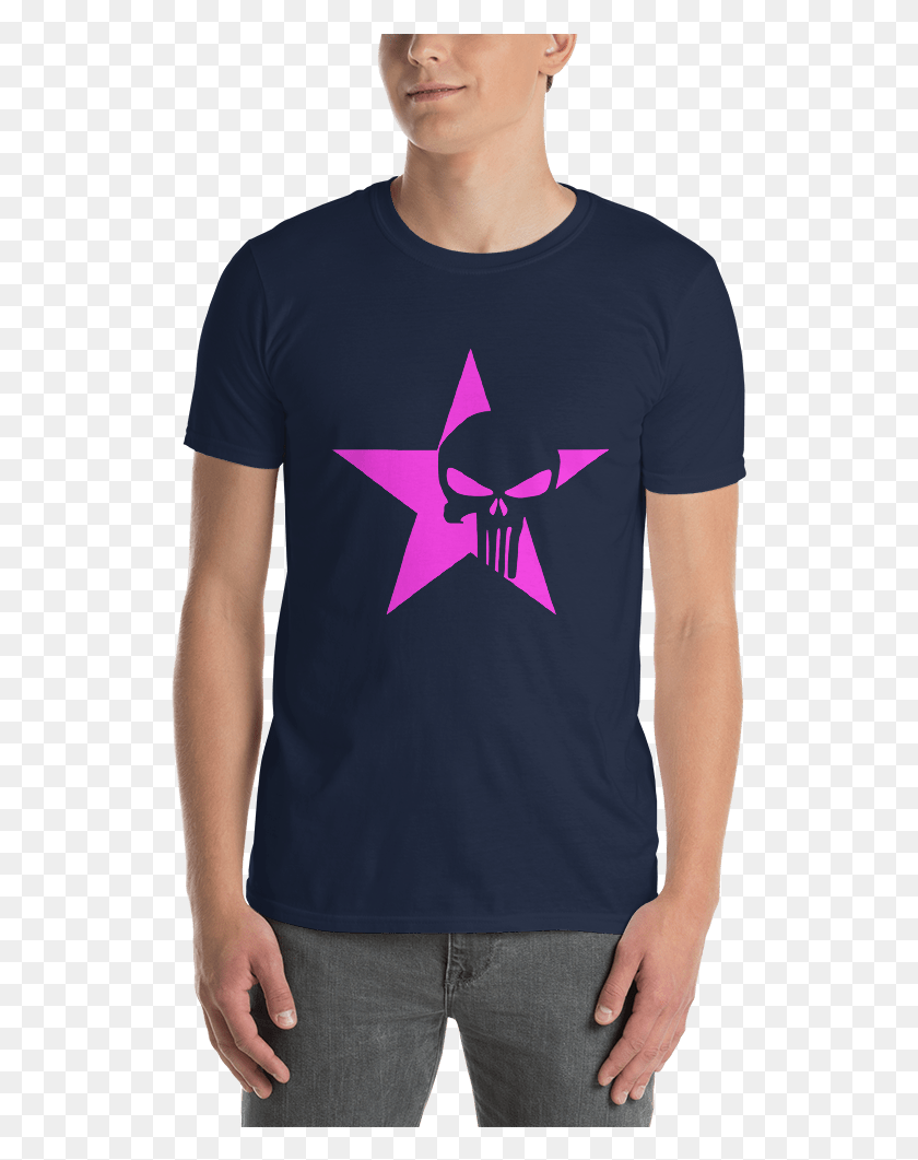 527x1001 Army Star Punisher Tee Shirt Macron Demission, Clothing, Apparel, Sleeve HD PNG Download