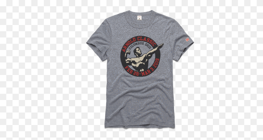 402x388 Arnold Classic Circle 2019 Vintage Tee Arnold Skull, Clothing, Apparel, T-shirt HD PNG Download