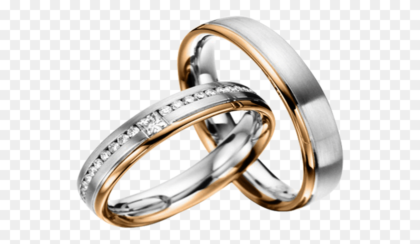 535x428 Aros De Matrimonio En Oro Blanco Y Amarillo Tx Wedding Band Hombres Y Mujeres, Anillo, Joyas, Accesorios Hd Png