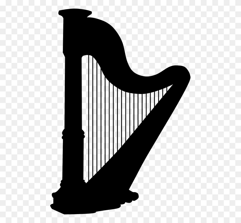 489x720 Descargar Png Arpa Instrumento Musical Instrumento De Cuerda Harp Clipart, Instrumento Musical, Lira, Actividades De Ocio Hd Png