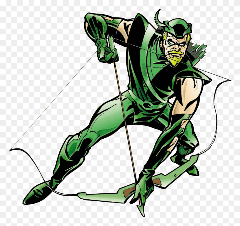 977x914 Descargar Png Arqueiro Verde Flecha Verde Superpoderes Marvel Dc Arqueiro Verde Desenhor, Arco, Tiro Con Arco, Deporte Hd Png