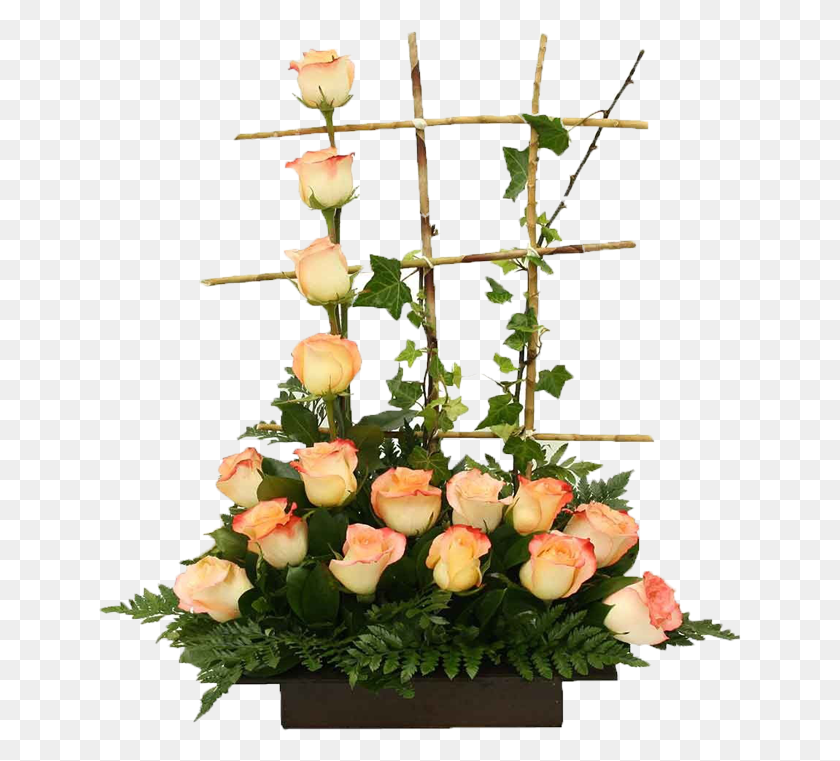 643x701 Arreglo De Rosas Garden Roses, Растение, Цветок, Цветение Hd Png Скачать