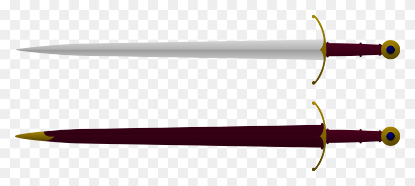4637x1879 Arrow, Weapon, Weaponry, Sword HD PNG Download