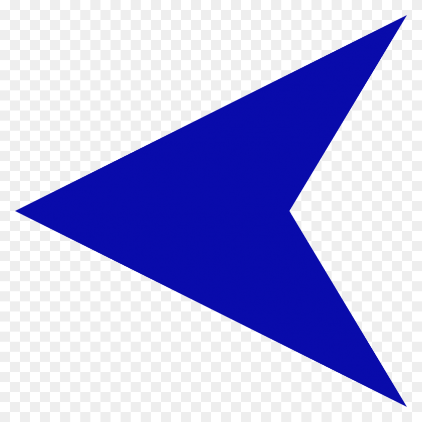 1024x1024 Descargar Png Flecha Azul Izquierda Azul Flecha Izquierda Transparente, Triángulo, Tarjeta De Visita, Papel Hd Png