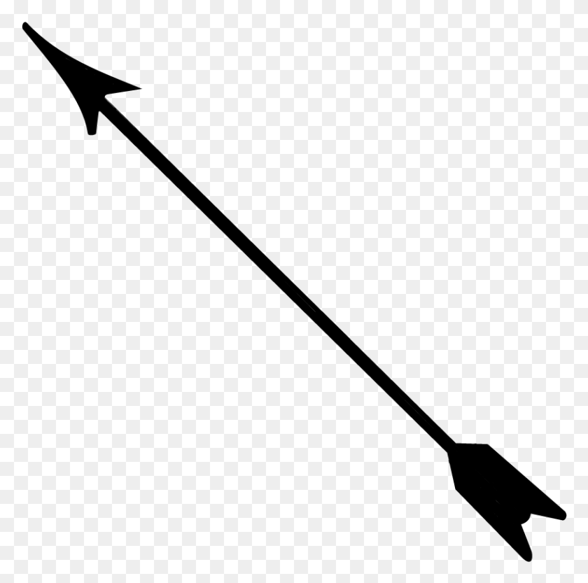 819x812 Arrow Bow Archery Arrow Clip Art, Gray, World Of Warcraft HD PNG Download