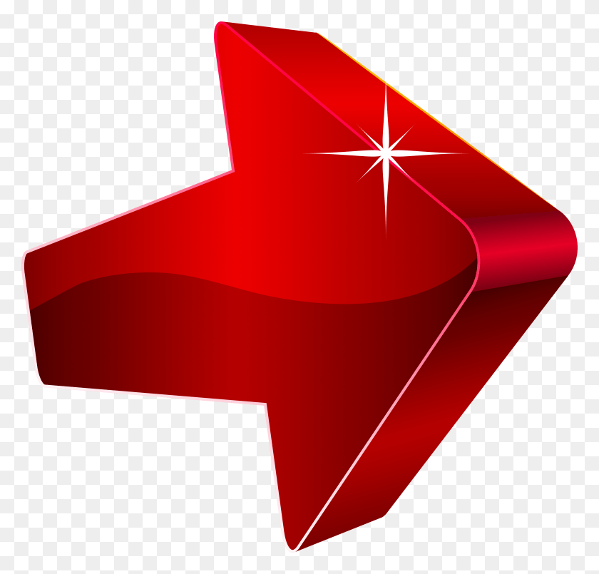 5839x5584 Arrow Clipart Red 3d Arrow, Symbol, Star Symbol, First Aid HD PNG Download