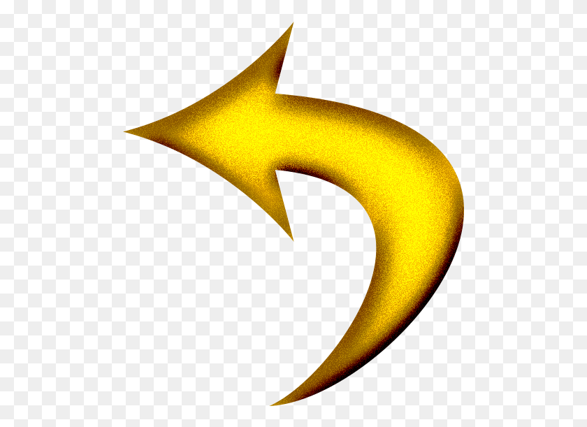 489x551 Arrow Curved Left Crescent, Symbol, Star Symbol, Bird HD PNG Download