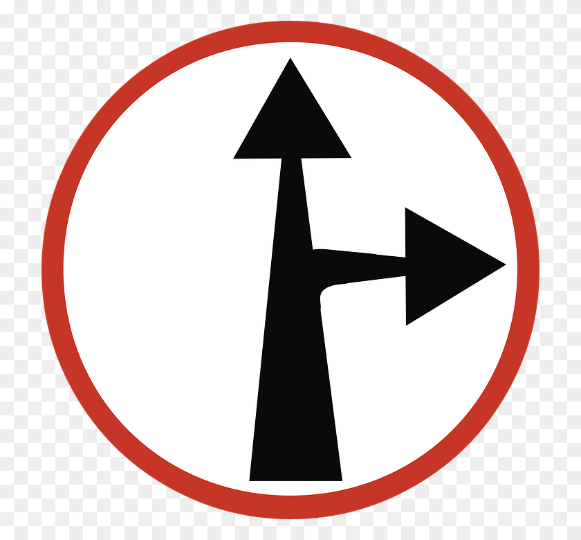 720x720 Arrow Direction Road Sign Traffic Germany Telephone, Symbol, Emblem, Cross HD PNG Download