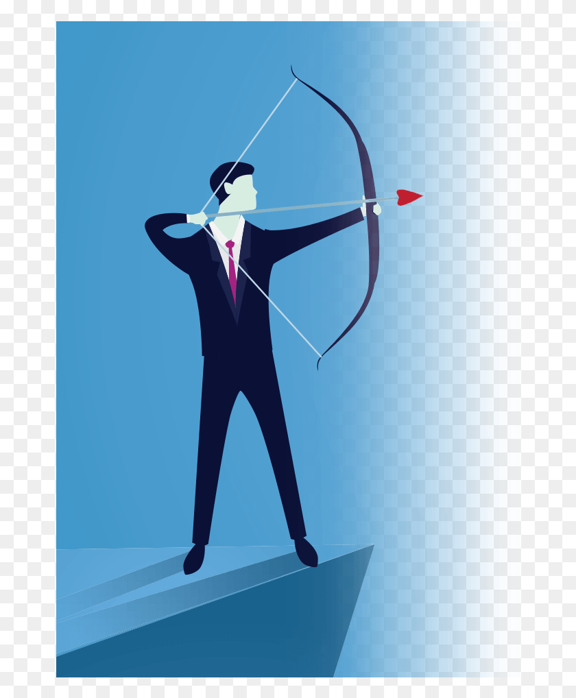 678x958 Arrow Illustration, Person, Human, Archery HD PNG Download