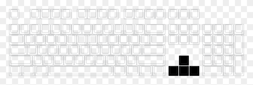 1600x456 Клавиши Со Стрелками Cherry Mx Keycap Set Colemak Mac, Клавиатура Компьютера, Компьютерное Оборудование, Клавиатура Hd Png Скачать