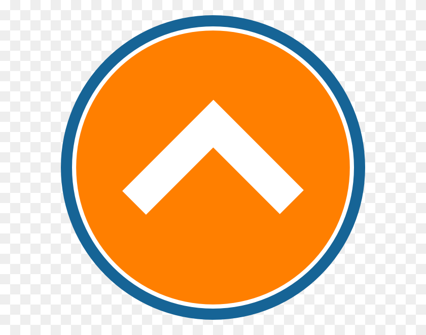 600x600 Arrow Orange Clip Art Clip Art, Logo, Symbol, Trademark HD PNG Download