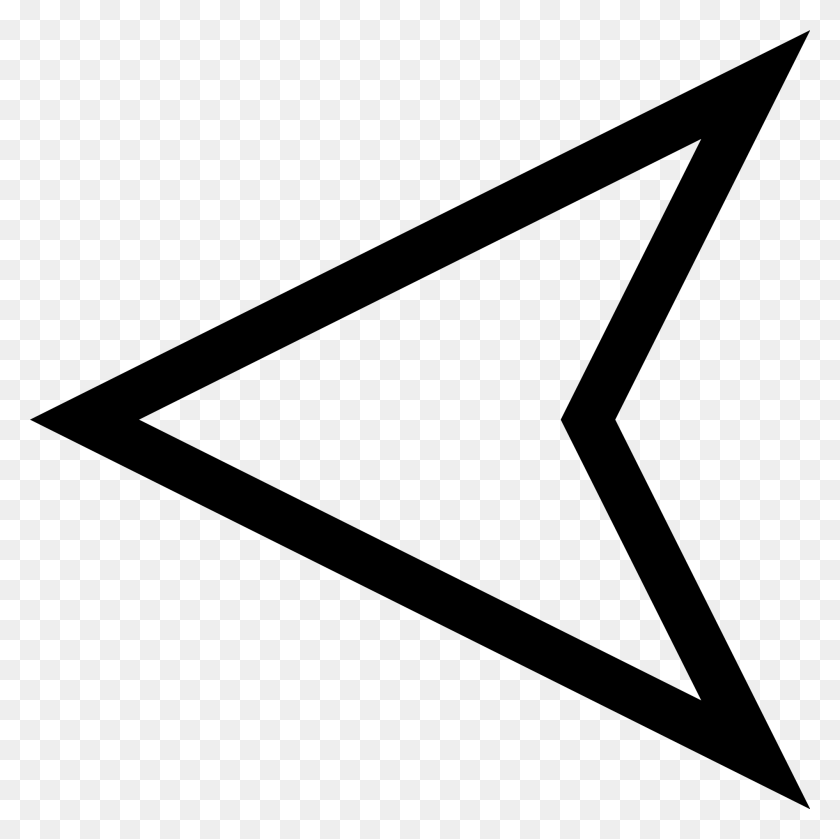 2000x2000 Arrow Outline Arrow Outline, Gray, World Of Warcraft HD PNG Download