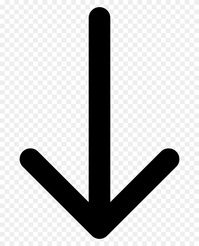 676x980 Arrow Pointing Down Arrow Pointing Down Icon, Symbol, Text, Anchor HD PNG Download