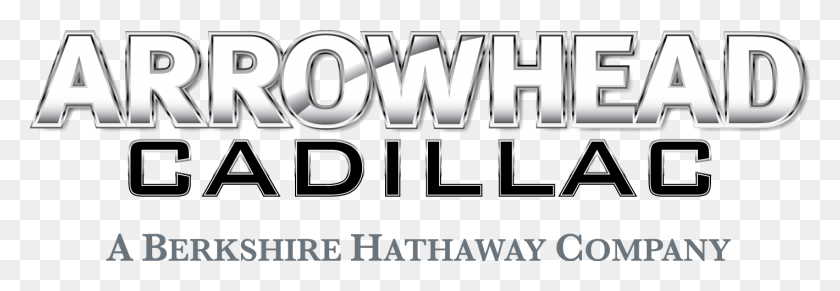1419x422 Arrowhead Cadillac Logo Abhc Graphics, Text, Word, Alphabet HD PNG Download