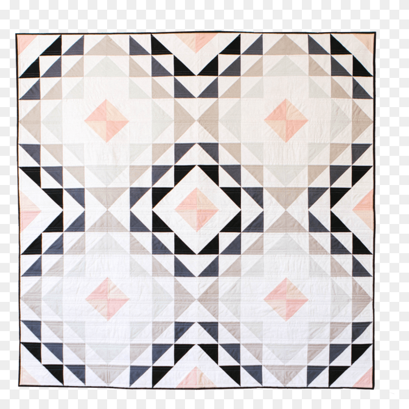 1144x1145 Arrowhead Pieced Quilt Set, Rug, Pattern, Floral Design HD PNG Download