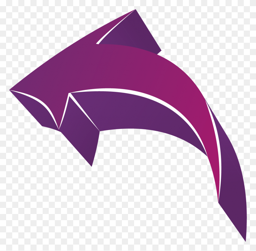 1146x1119 Arrows 3d 01 Curved Arrow Purple, Umbrella, Canopy HD PNG Download