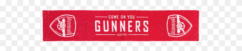 562x117 Arsenal Come On You Gunners Towel, Text, Paper, Ticket HD PNG Download