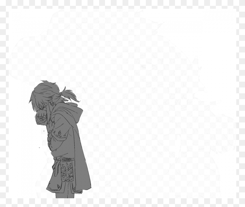 1200x1000 Art By Hidden Picture Botw Fanart Link Crying, Clothing, Apparel, Person HD PNG Download