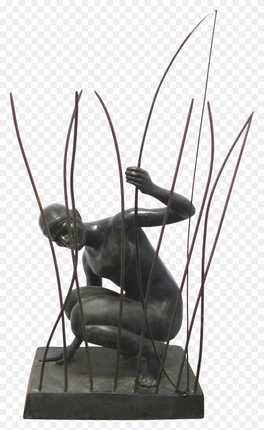 992x1663 Art Deco Bronze Hunter Sculpture Statue, Bow, Leisure Activities, Water HD PNG Download