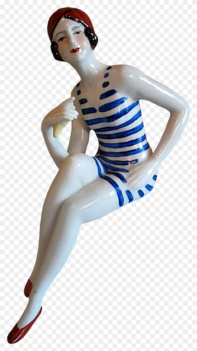 818x1502 Art Deco French Bather Fit8181502 Girl, Figurine, Toy, Doll Descargar Hd Png
