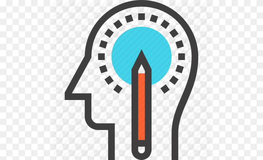 512x512 Art Design Head Human Imagination Mind Thinking Icon, Light PNG