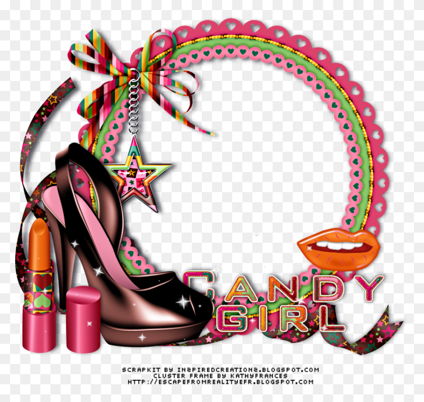 835x787 Art E Tutos Candy Picture Frames, Lipstick, Cosmetics, Label HD PNG Download