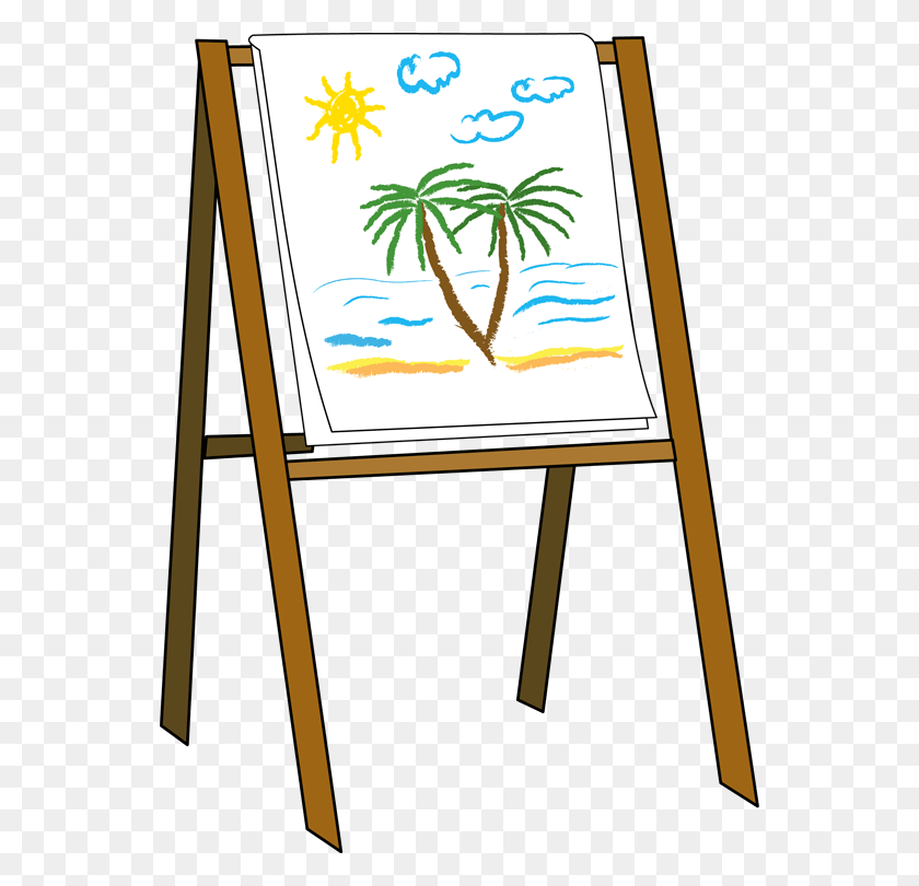 548x750 Art Easel Clipart, Canvas, White Board, Text HD PNG Download