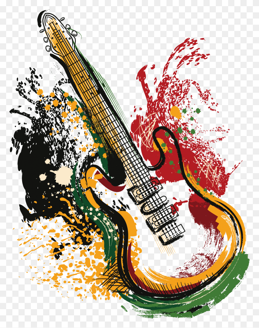 1694x2176 Art Electric Poster Guitar Vector Grunge Clipart, Leisure Activities, Musical Instrument, Graphics HD PNG Download