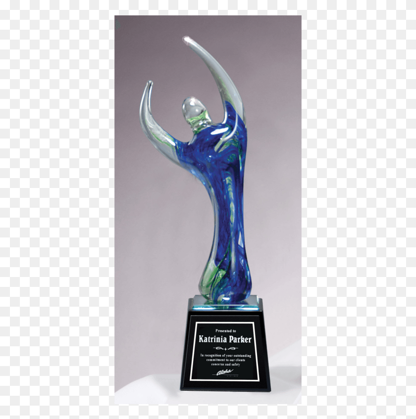 379x787 Art Glass Celebration Award C292 Trophy, Sink Faucet, Figurine, Jar HD PNG Download