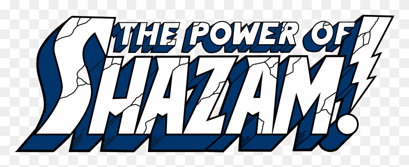 2831x1032 Art Id Power Of Shazam Logo, Word, Outdoors, Text HD PNG Download