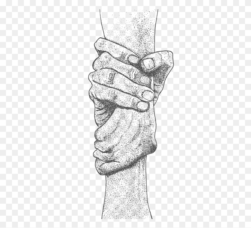 326x701 Art Iron Sharpens Iron, Hand, Fist, Clothing HD PNG Download