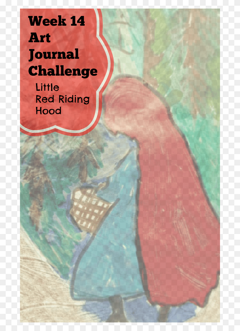 700x1100 Art Journal Challenge Week Fourteen Little Red Riding Clean Texture, Modern Art HD PNG Download