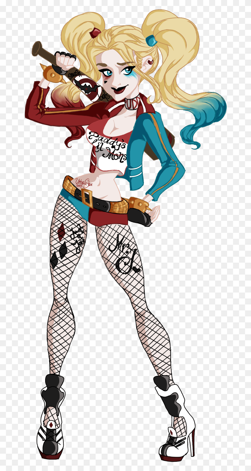 678x1518 Art Of Urbanstar Harley Quinn From Dc39s Suicide Squad Harley Quinn, Clothing, Apparel, Person HD PNG Download