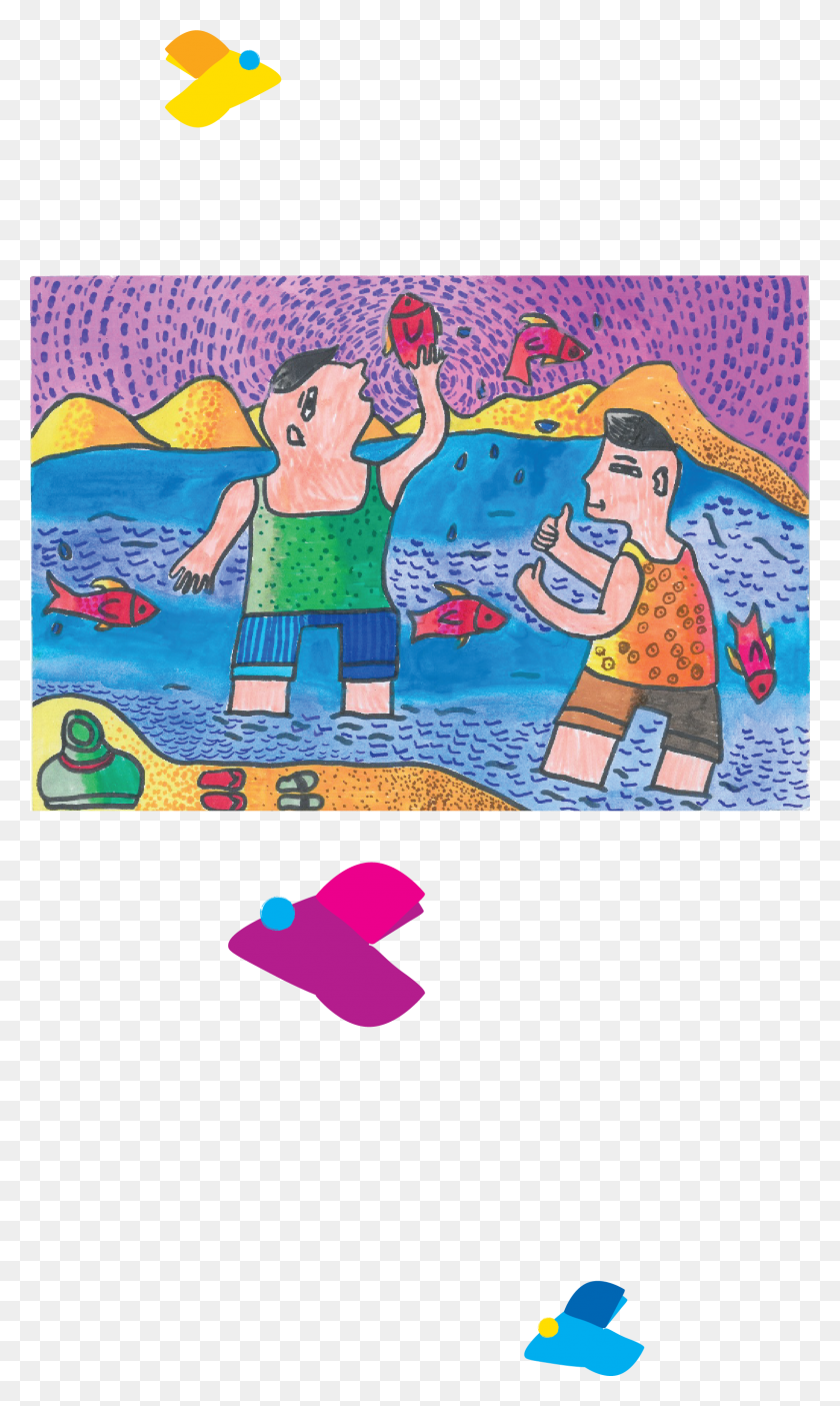 1595x2751 Art Reception Fish Cartoon, Игра, Головоломка Hd Png Скачать