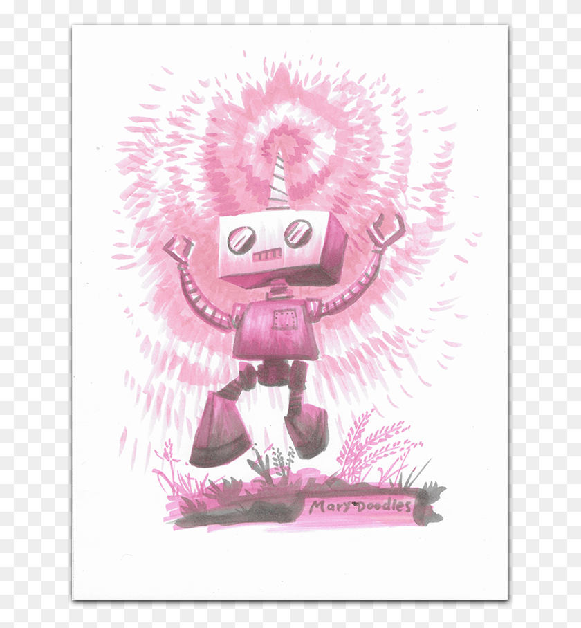 647x848 Art Robot Unicorn Illustration, Poster, Advertisement HD PNG Download