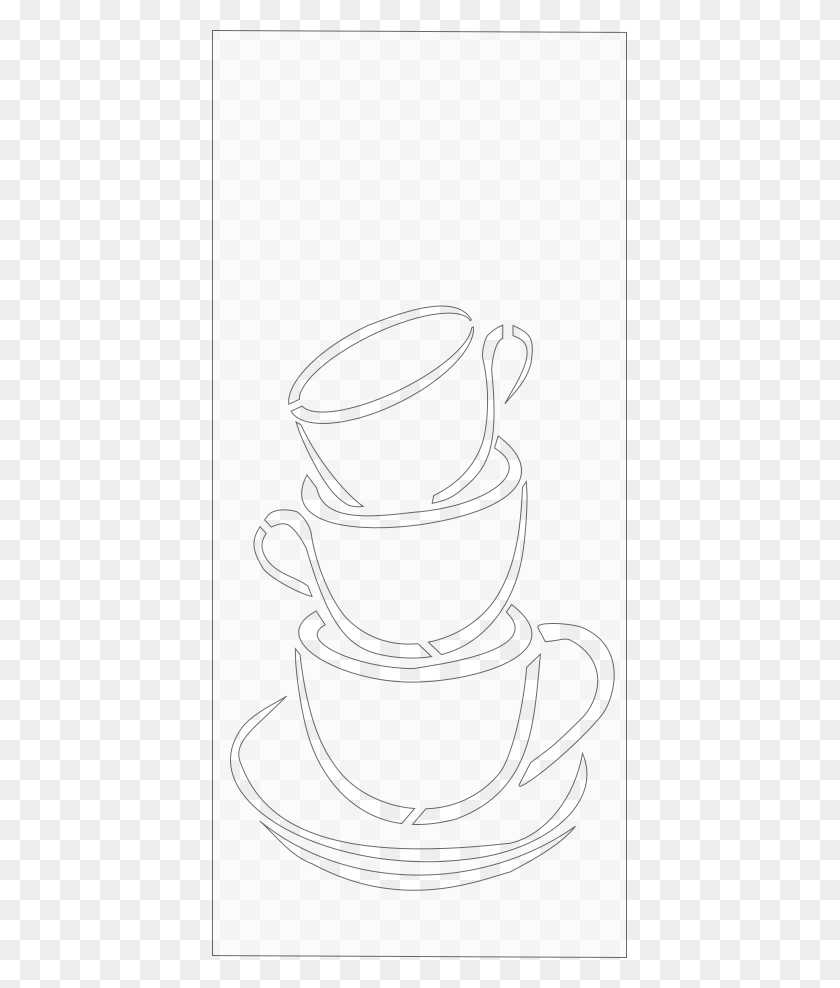 415x928 Art Scroll Saw Pattern Ideas Line Art, Coffee Cup, Cup, Stencil HD PNG Download