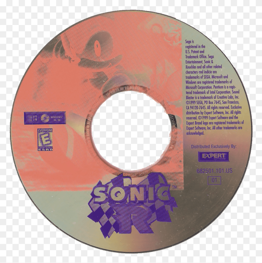 927x929 Art Sonic R Pc Disc, Диск, Dvd Hd Png Скачать