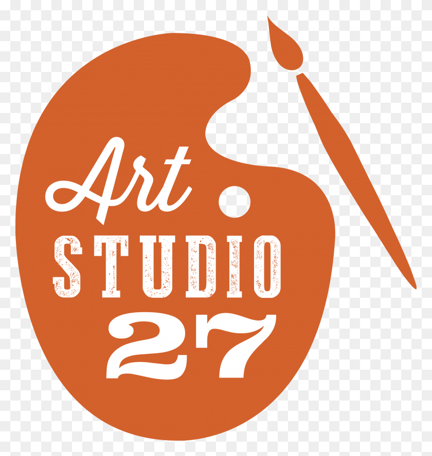 2540x2698 Art Studio 27 Sip And Paint Private Paint Parties Art Studio Logo, Label, Text, Leisure Activities HD PNG Download