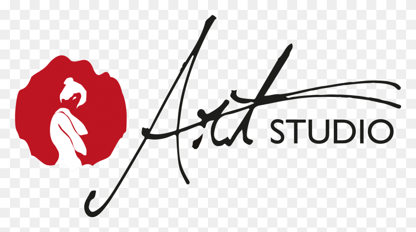 1893x995 Art Studio Logo, Text, Handwriting, Plant HD PNG Download