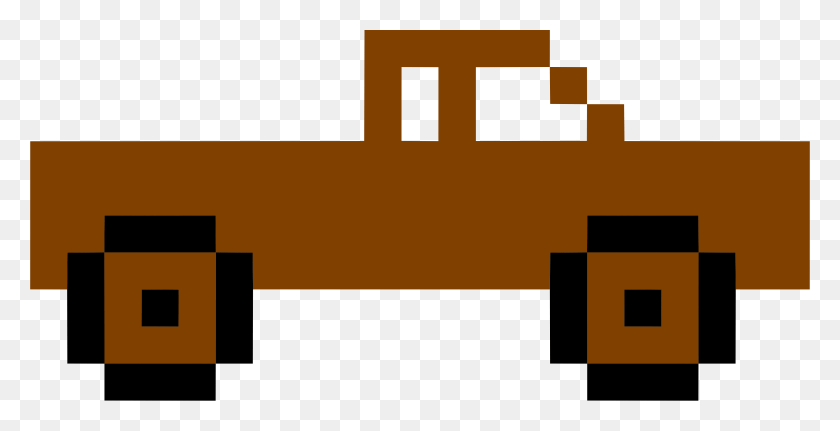 2400x1143 Art Truck Big Image Truck Pixel Art, Text, Pac Man, Minecraft HD PNG Download