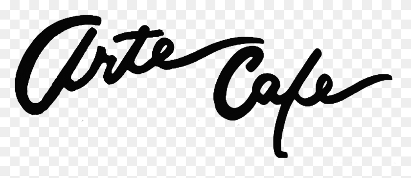1185x462 Arte Cafe Logo Calligraphy, Text, Label, Alphabet HD PNG Download