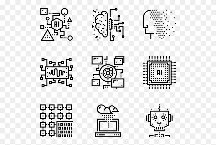 529x505 Artificial Intelligence Vector Chip, Gray, World Of Warcraft HD PNG Download