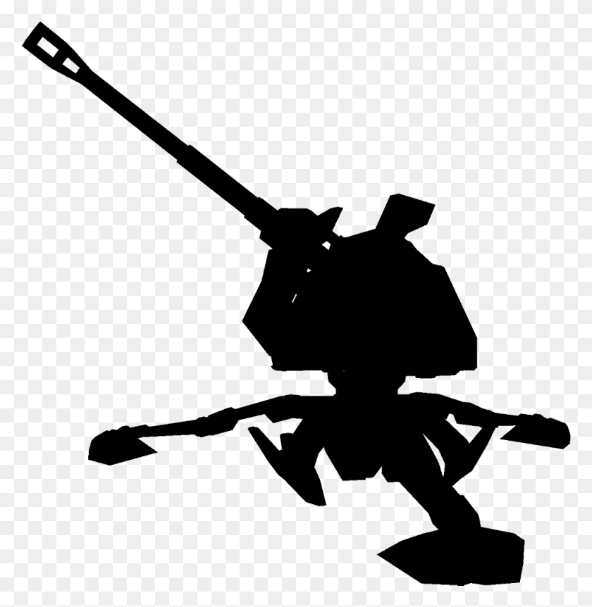 975x1003 Artillery Silhouette Illustration, Gray, World Of Warcraft HD PNG Download