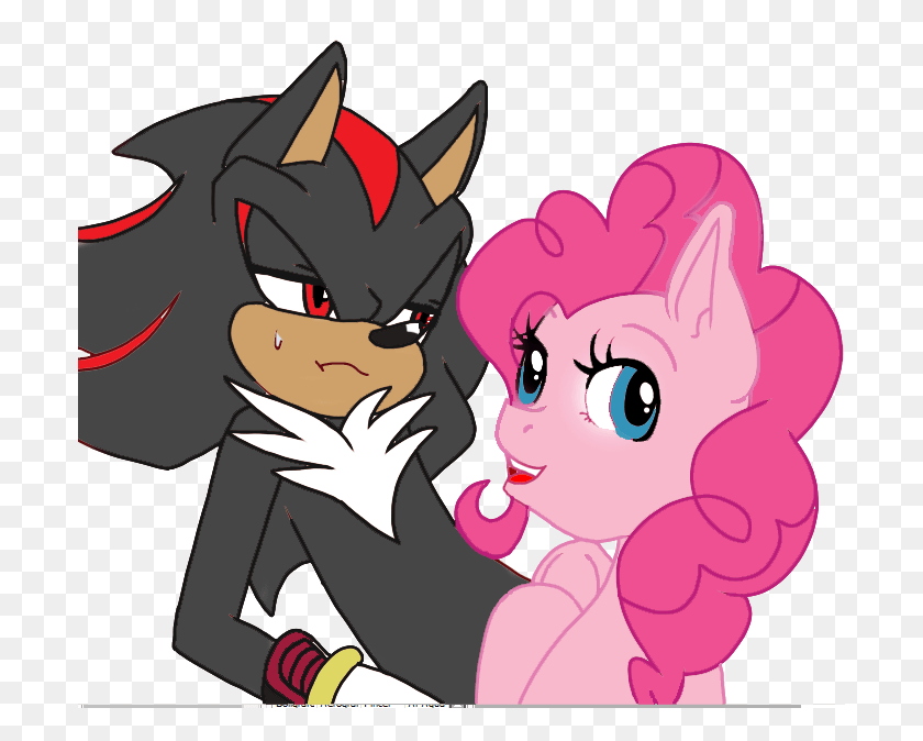 698x614 Artist Needed Crossover Crossover Shipping Edgy Pinkie Pie And Sonic, Comics, Book, Manga HD PNG Download