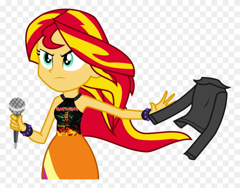 1280x979 Artist Needed Edit Equestria Girls Iron Maiden Sunset Shimmer Rainbow Dash My Little Pony Equestria, Person, Human, Graphics HD PNG Download