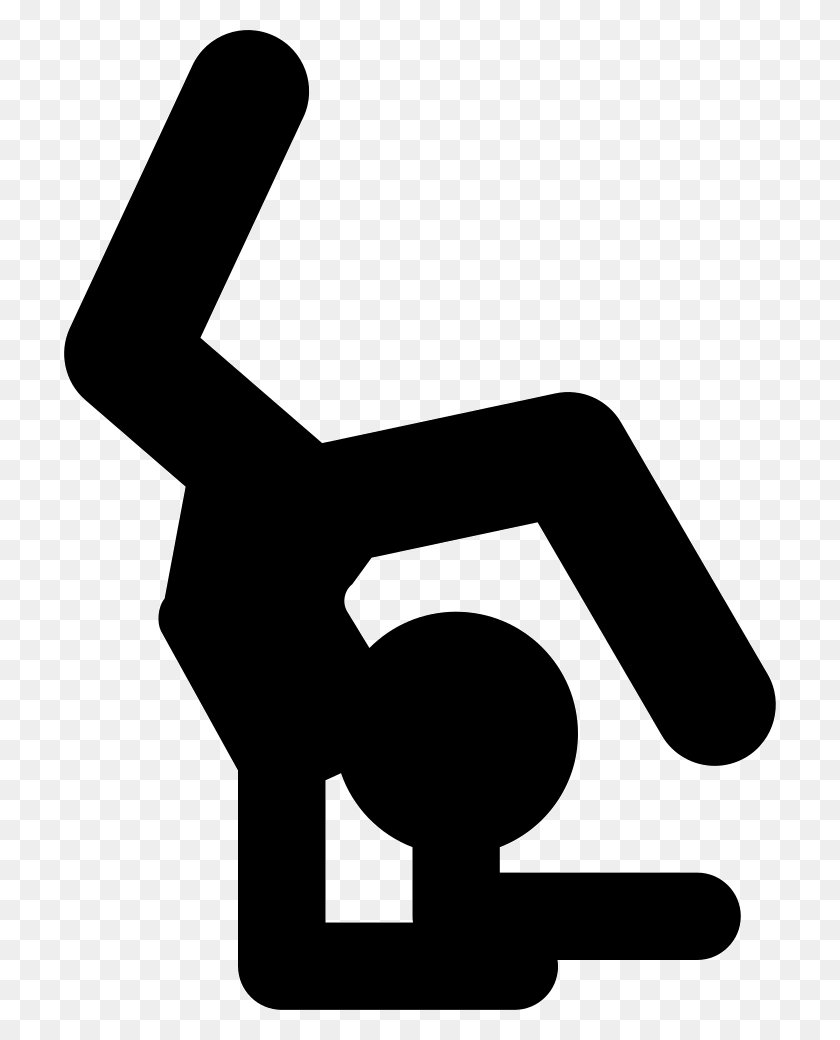 712x980 Artistic Gymnast Silhouette Comments Gymnast Icon, Hammer, Tool, Electronics HD PNG Download