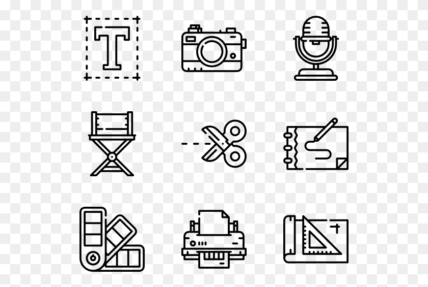 529x505 Artistic Studio Web Design Line Icon, Gray, World Of Warcraft HD PNG Download