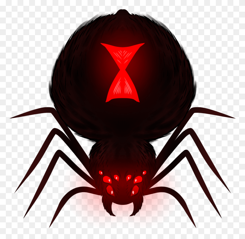 1144x1111 Artistichd Black Widow As A Giant Spider, Lamp, Insect, Invertebrate HD PNG Download